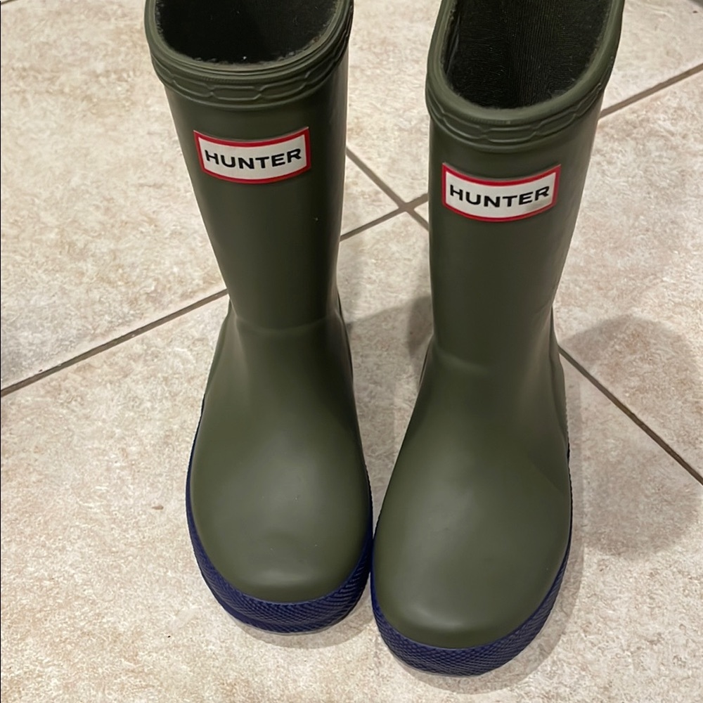 Hunter Green Rain Boots